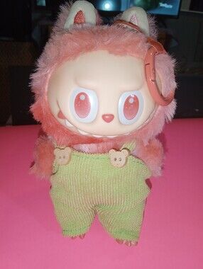 Labubu Outfit - Wearing Green Overalls